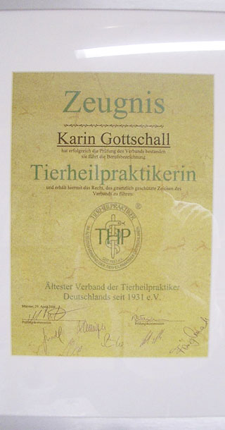 Zeugnis THP Karin Gottschall